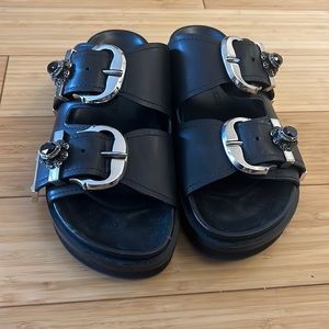 Black Alexander McQUEEN two strap scandals | size: 39